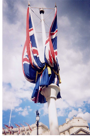 Union Jacks in the Mall